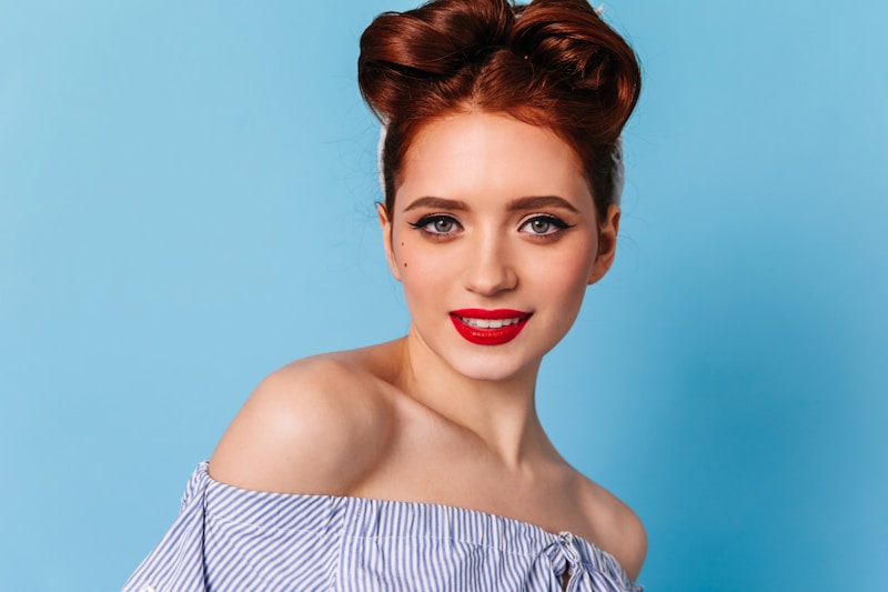 Polished woman with red lips