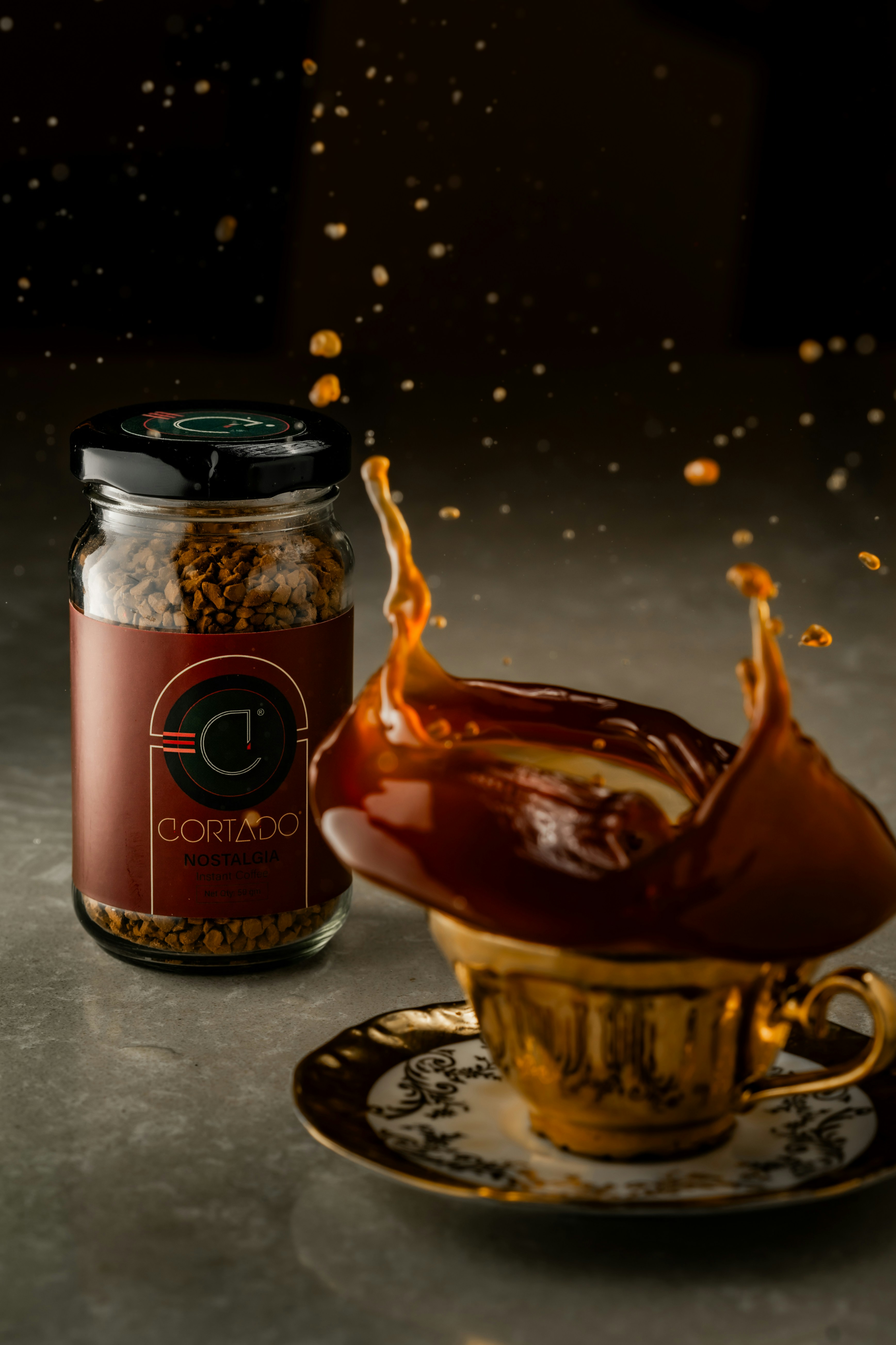 a cup of coffee and saucer on a saucer