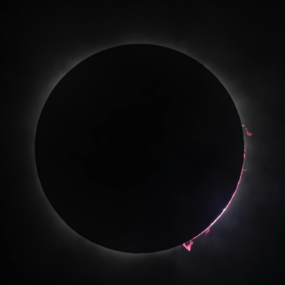 A coroa do Sol durante um eclipse solar