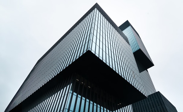 a very tall building with lots of windows
