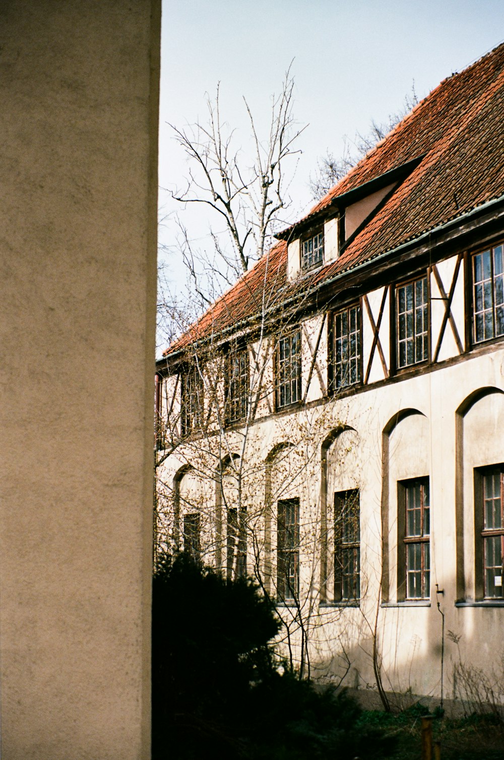 a building with a clock on the front of it