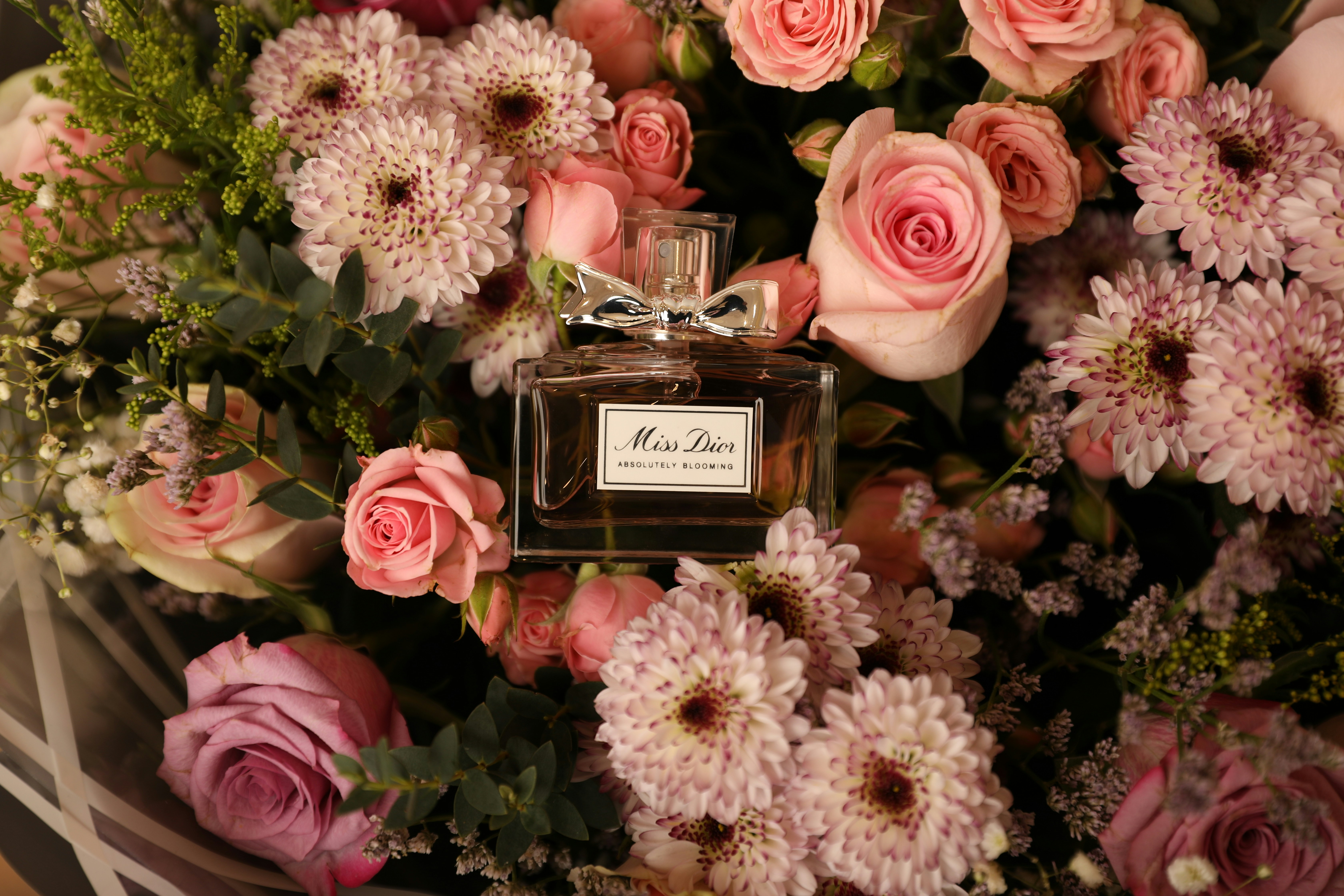 Perfume with flowers