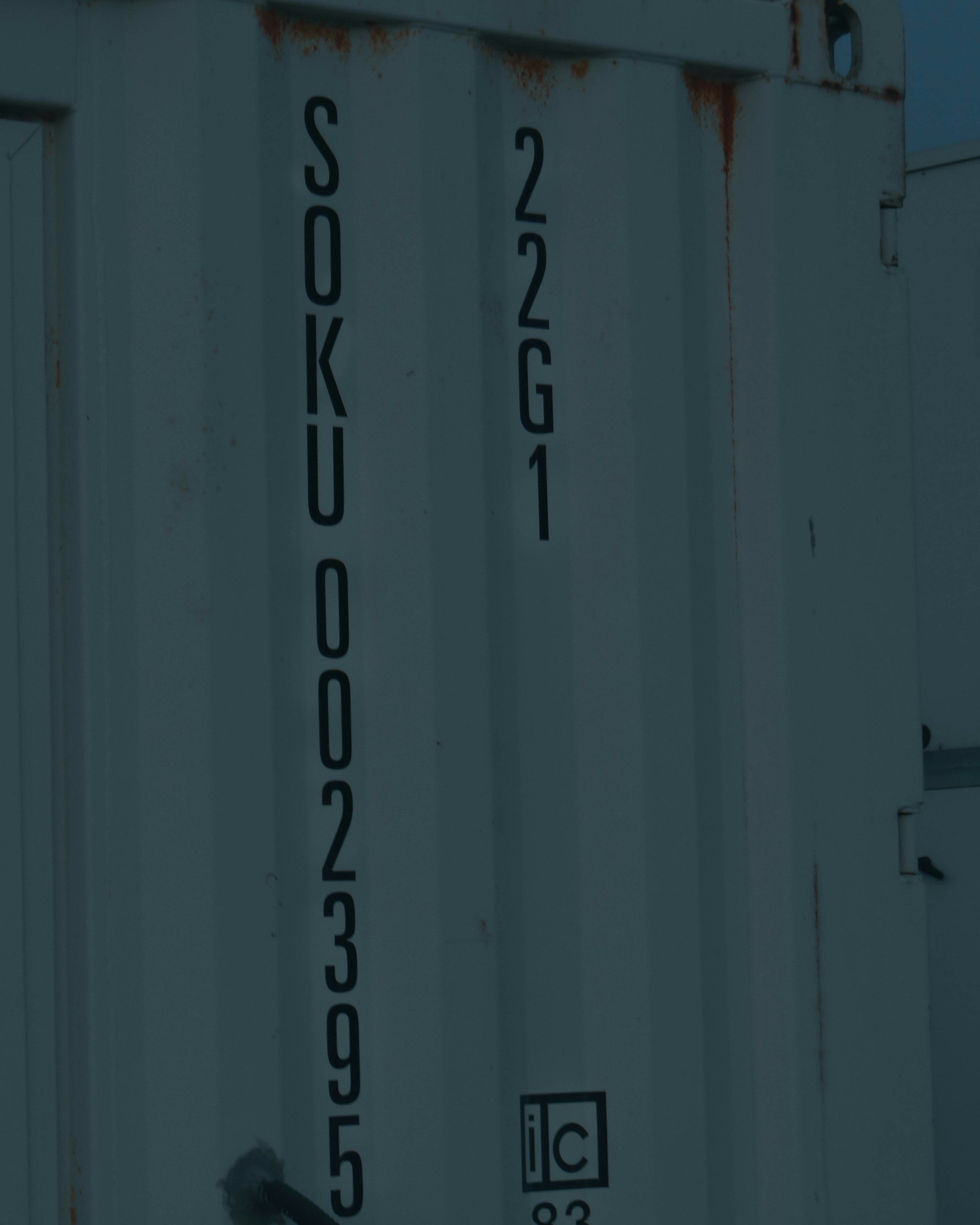 a close up of a container with numbers on it