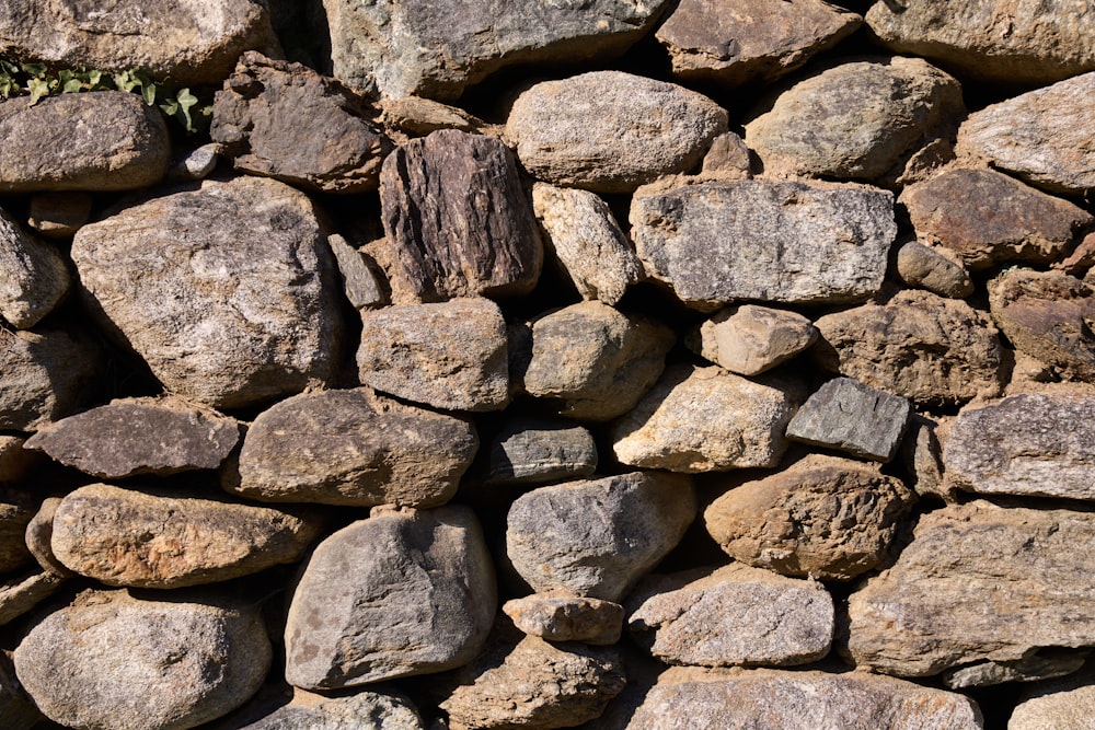 a bunch of rocks that are stacked on top of each other