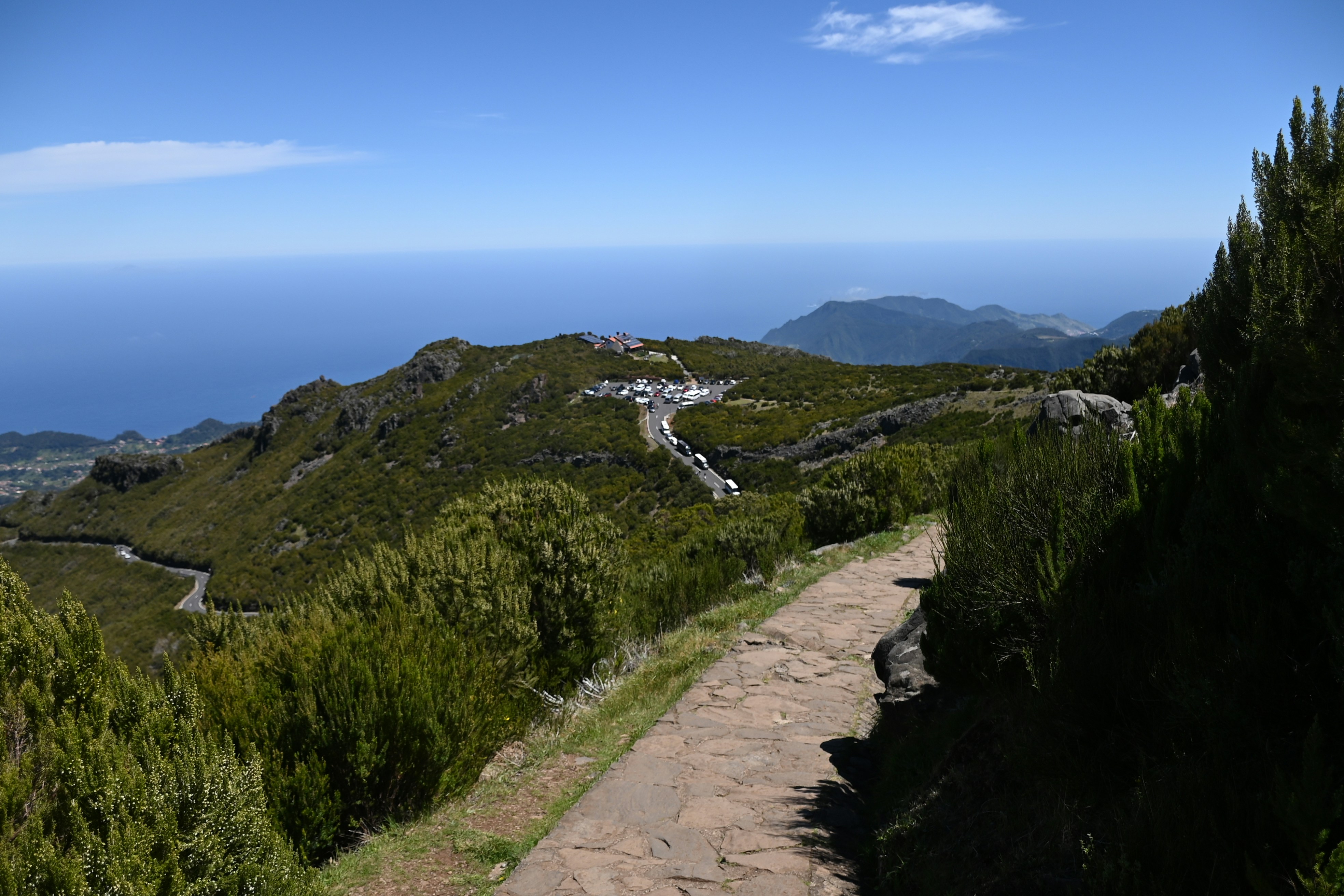 a path leading to the top of a mountain
