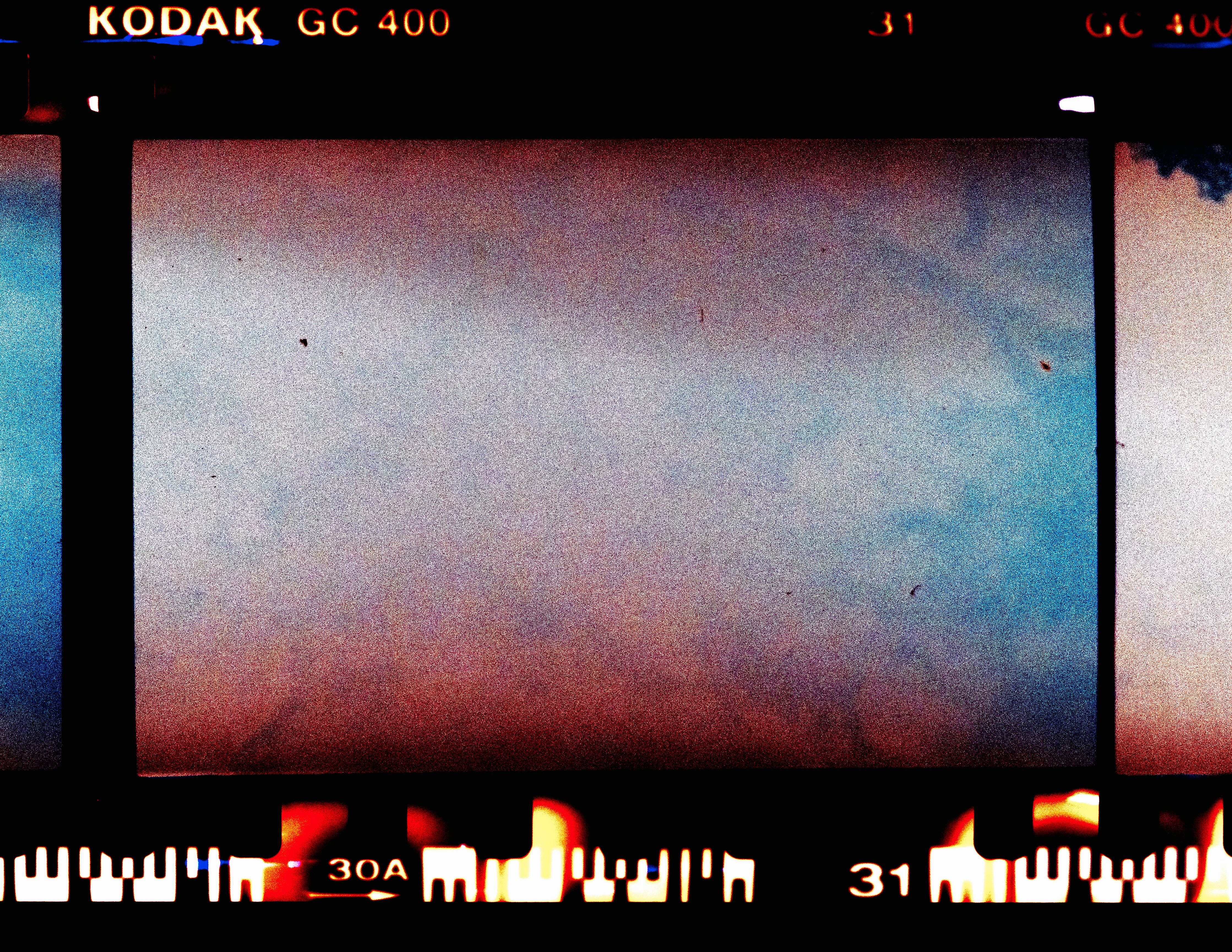 artificial intelligence neural network generating digital film strip with sound waves
