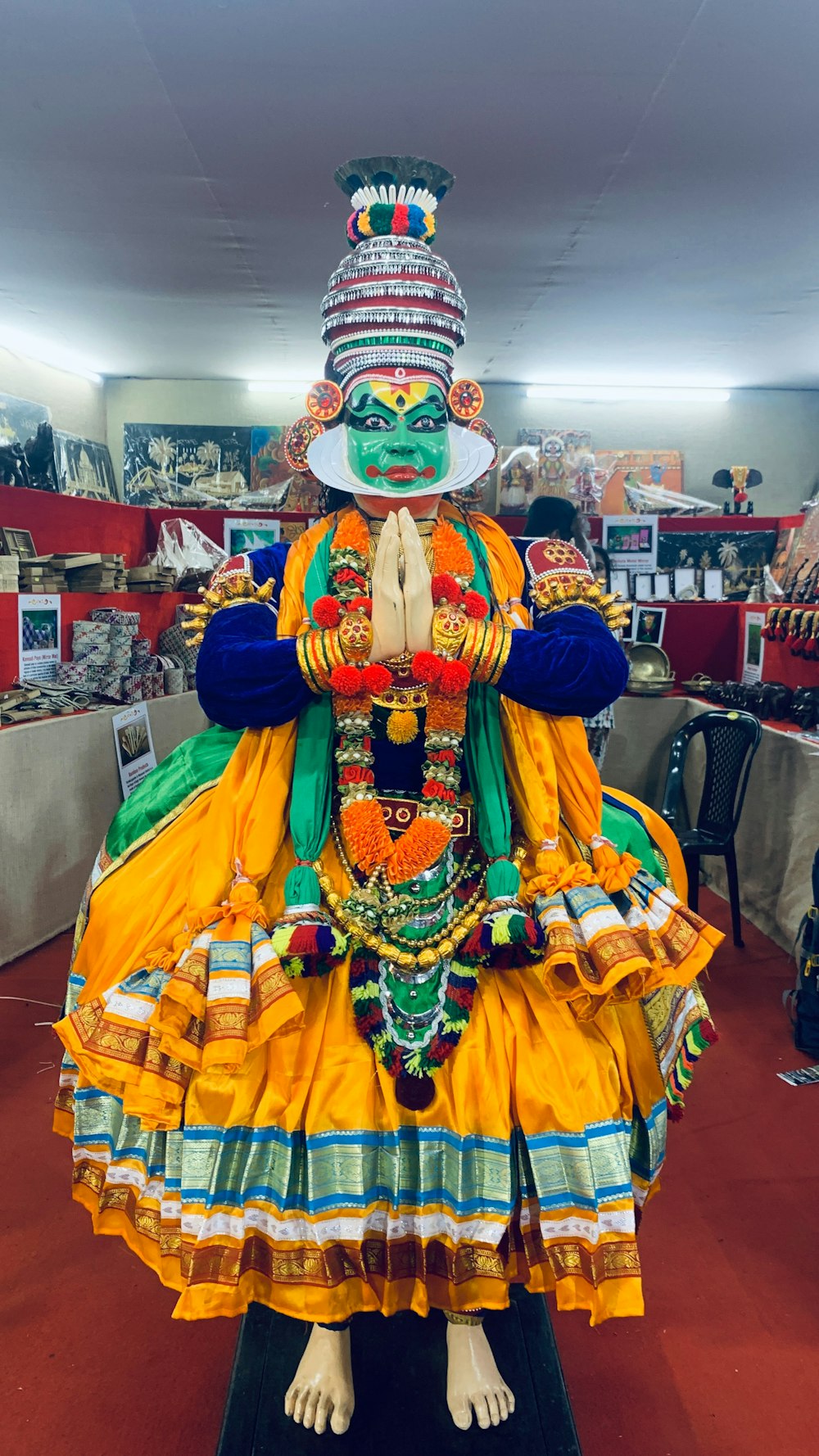 a statue of a hindu god in a store