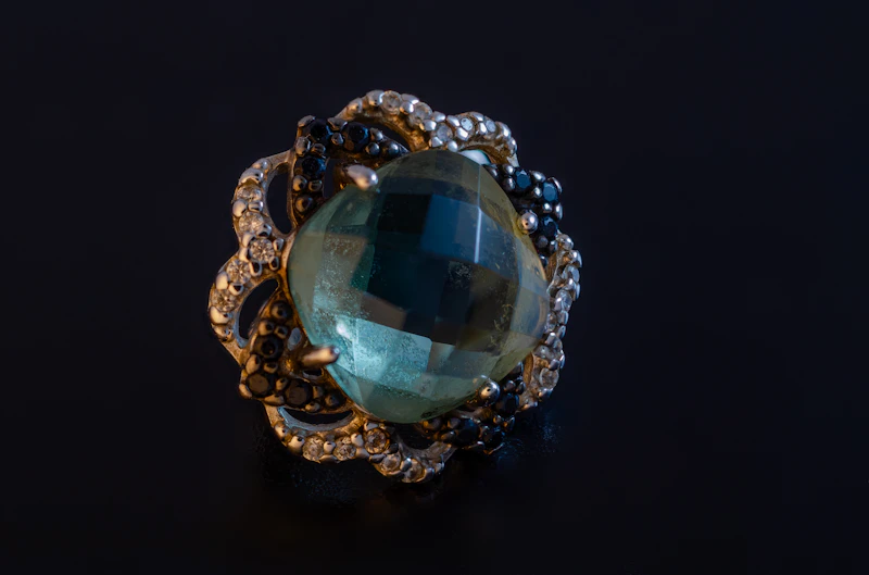 Iced Pear Cut Diamond Ring