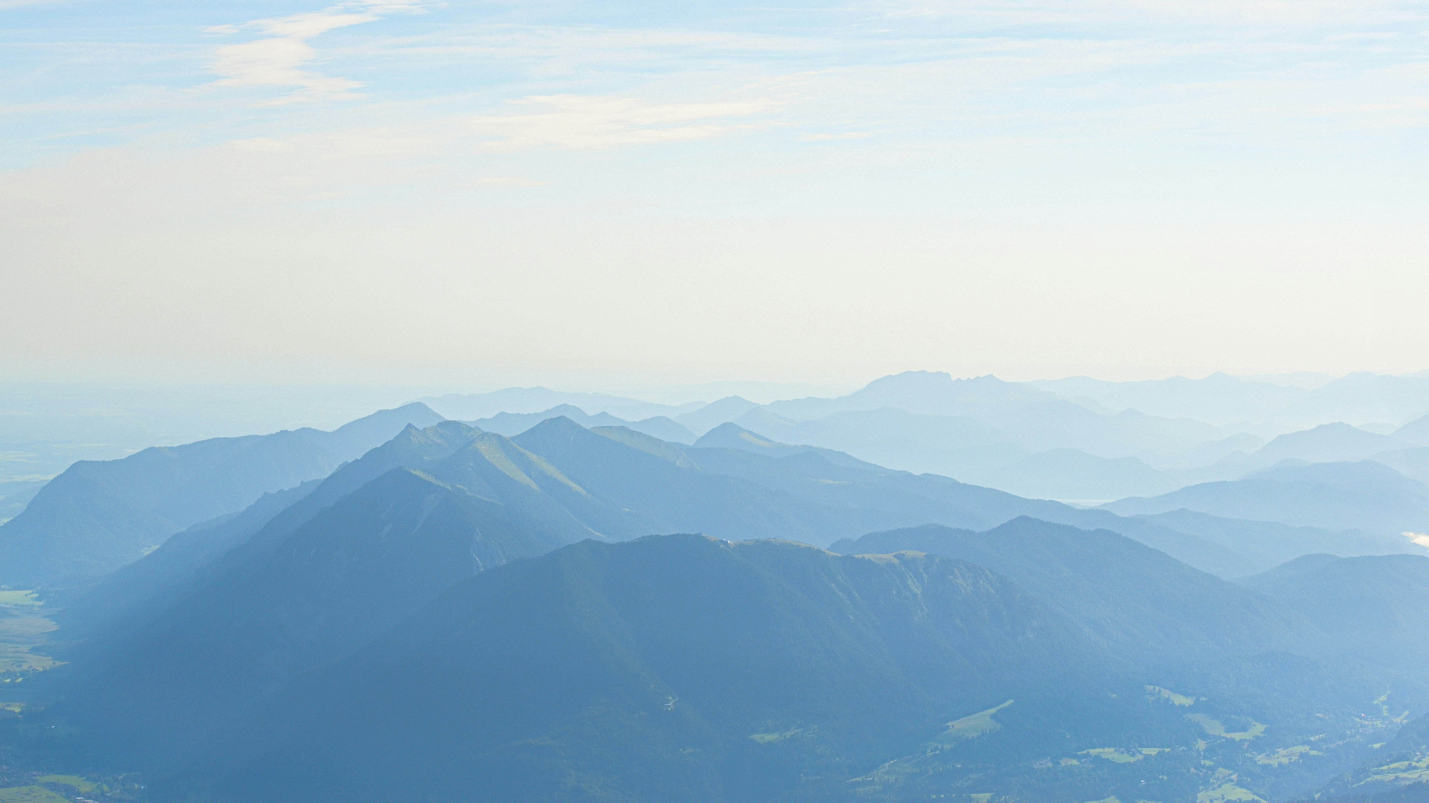 a view of a mountain range from a plane