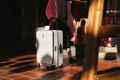 Photo of a similar item: KROSER Hardside Carry-On Spinner, White, 20 in