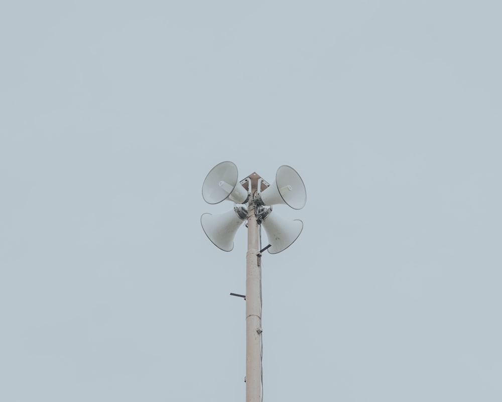 a wind vane on top of a metal pole