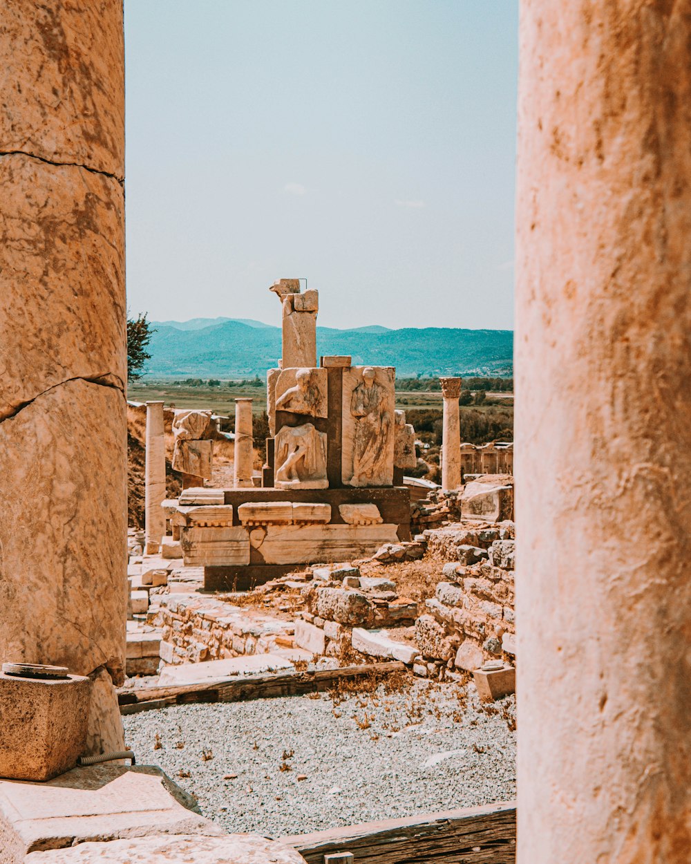 Les ruines de l’ancienne ville d’Éphès