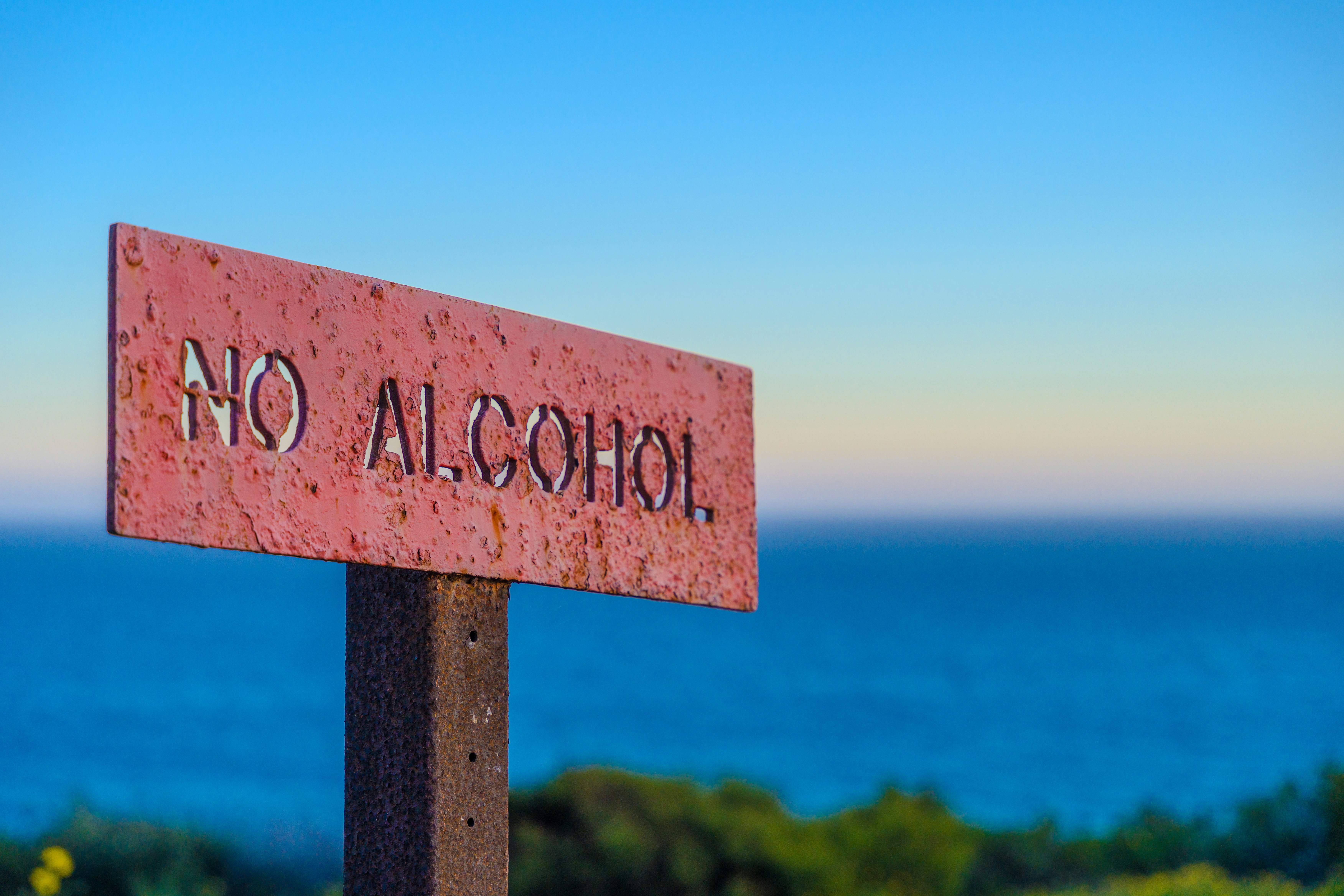 no alcohol sign and medical insurance denied claim illustration