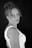 a black and white photo of a woman in a tank top