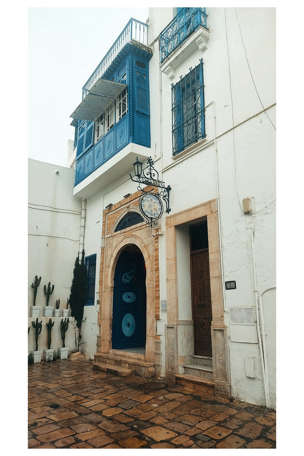 a building with a clock on the front of it