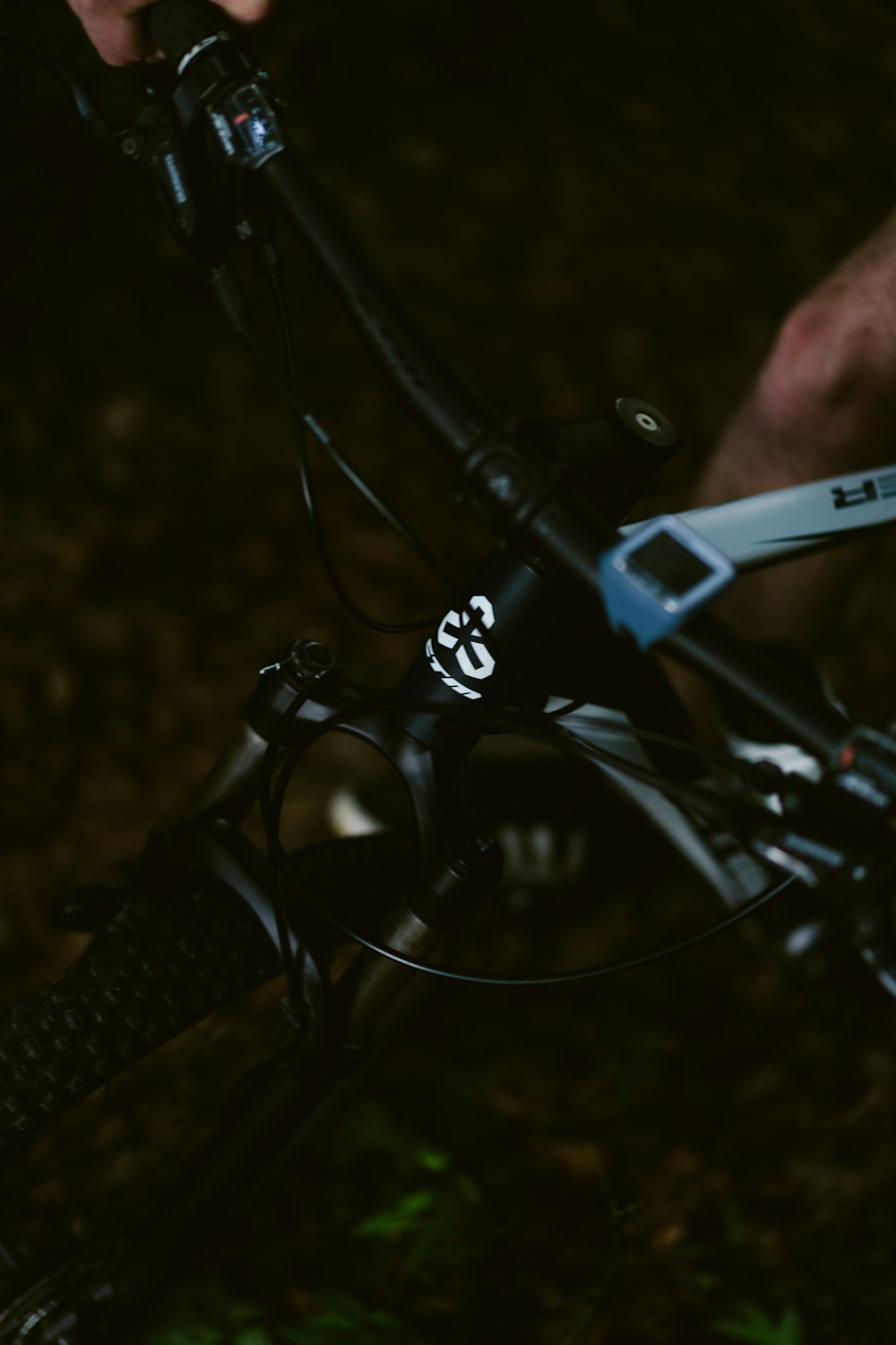 a close up of a person riding a bike