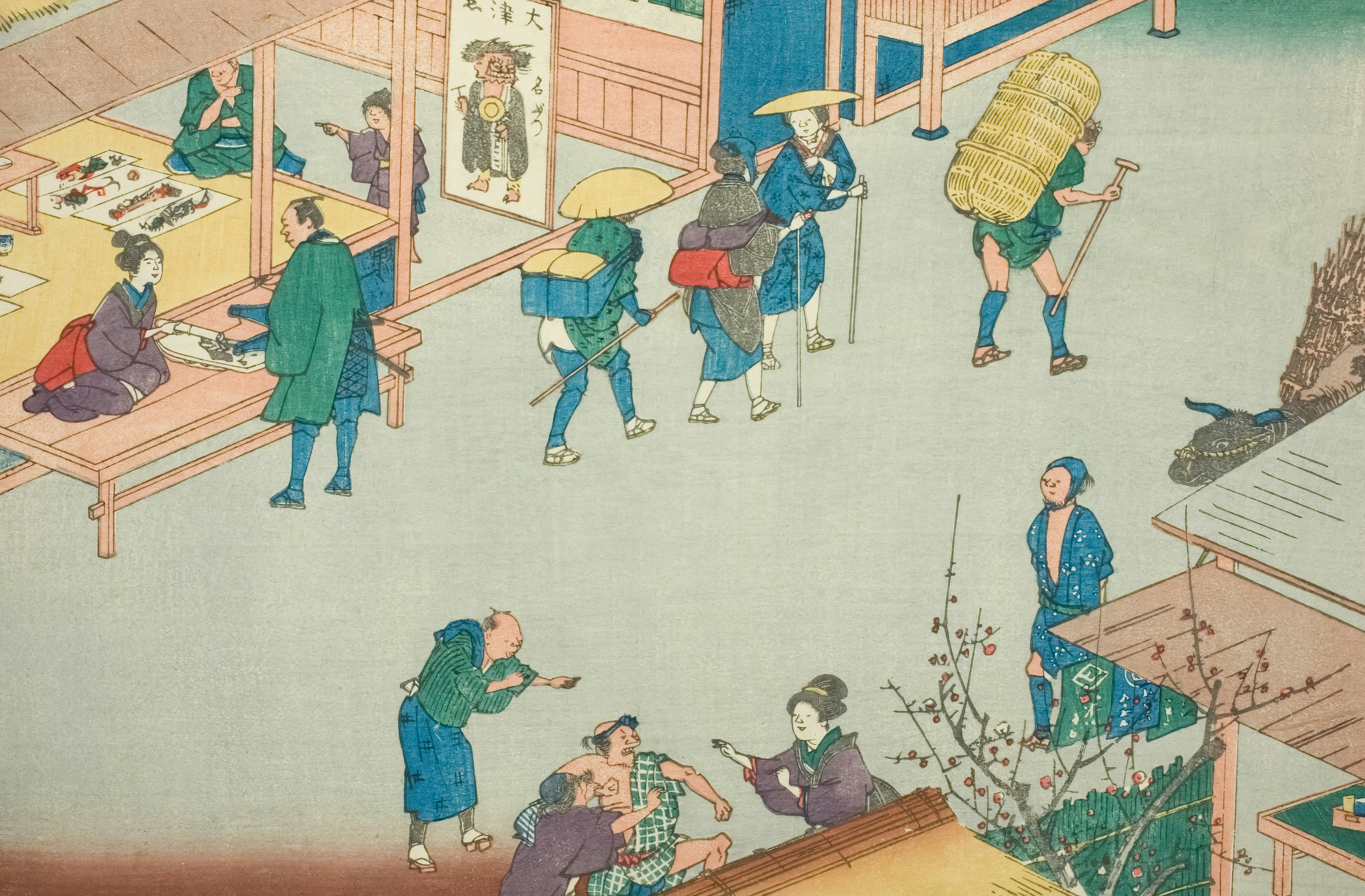 Illustration showing safe placement of stick-on kairo on clothing, e.g., lower back and stomach