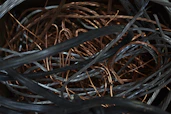 a close up of a bunch of wires