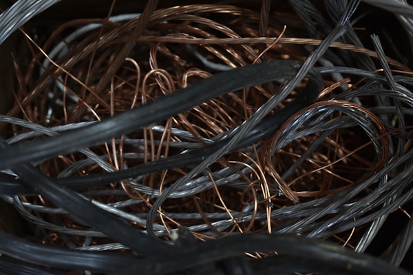 Insulated copper cable — PVC and rubber-coated, ISRI DREAM grade — replace with your cable photo
