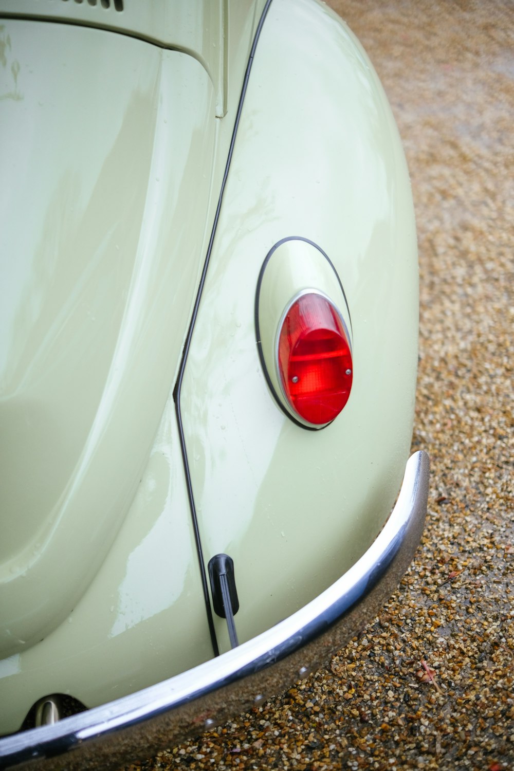 a close up of the tail end of a car