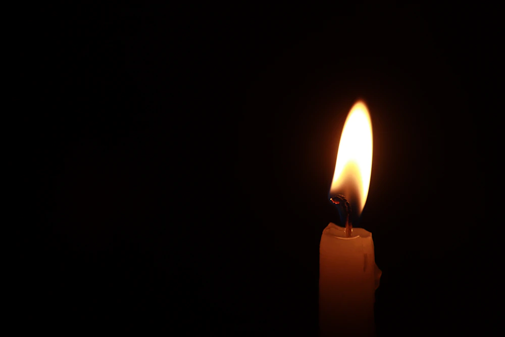 Candle being hand-poured