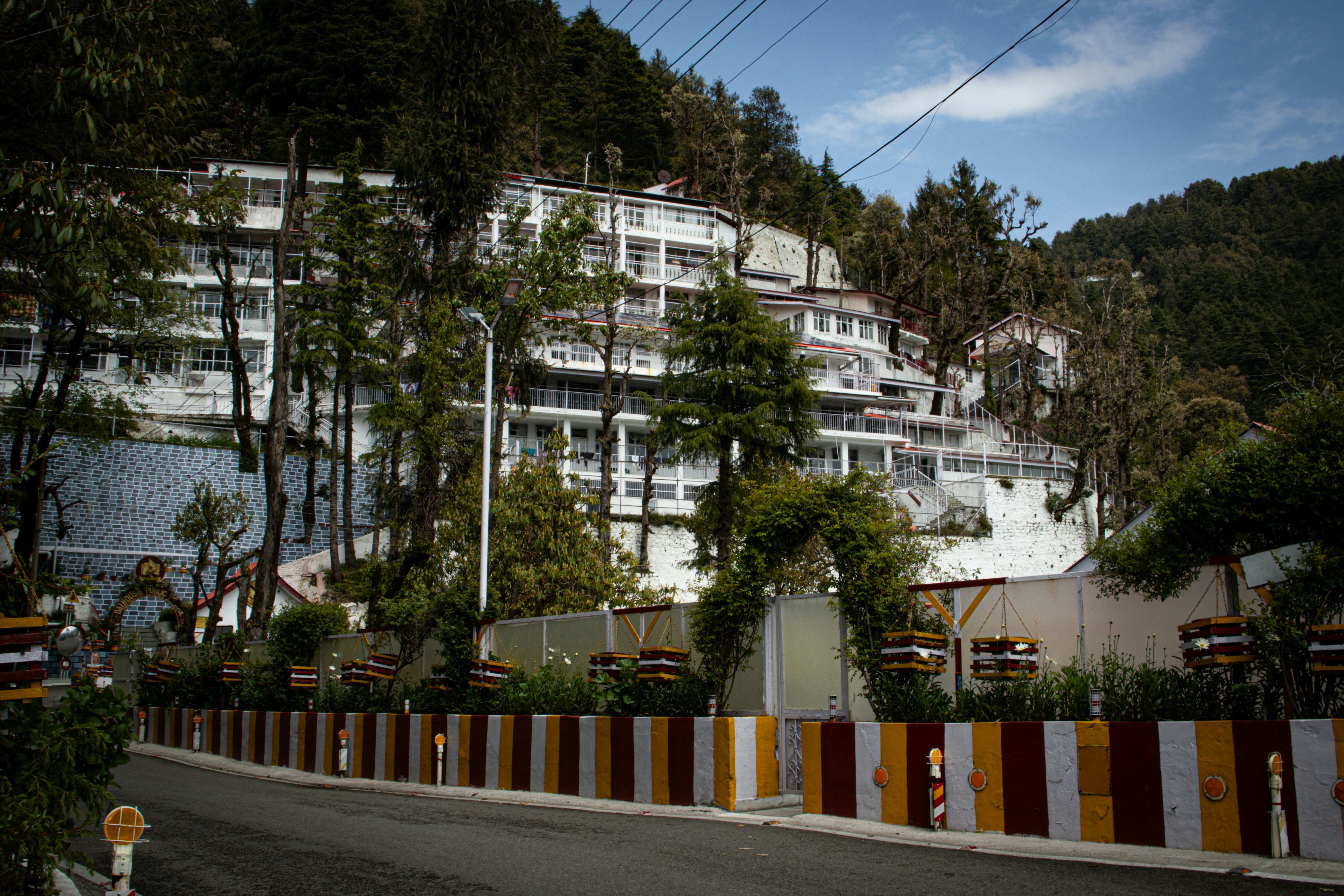 White luxury resort building