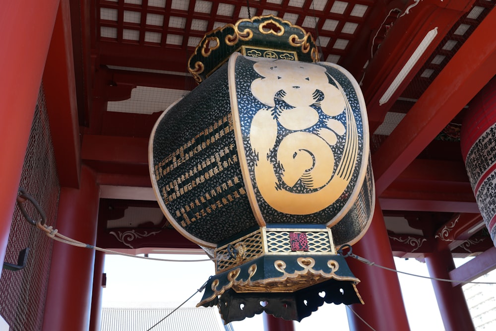 a close up of a bell in a building