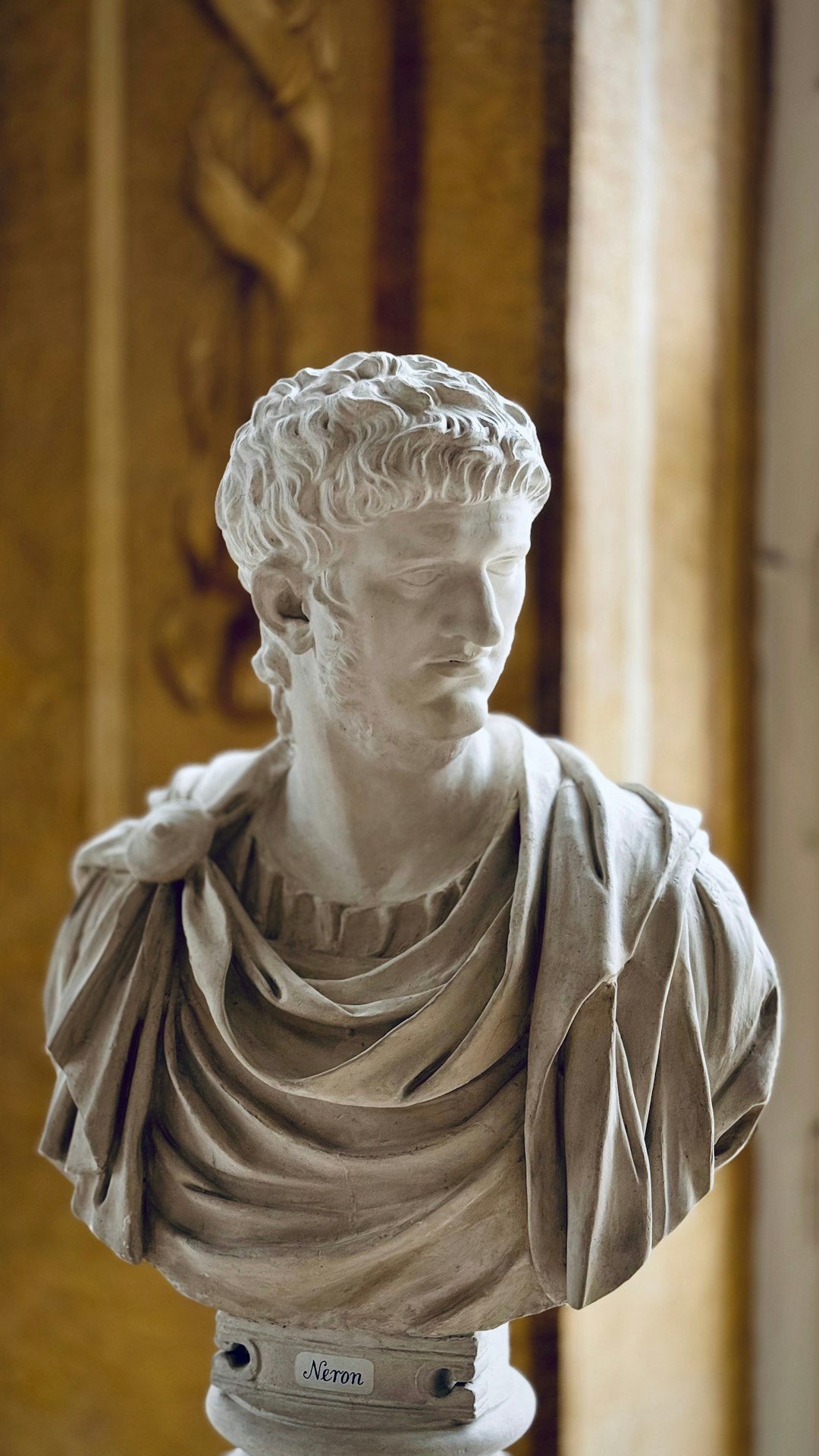 A Marble Bust of the Ancient Roman Emperor Nero