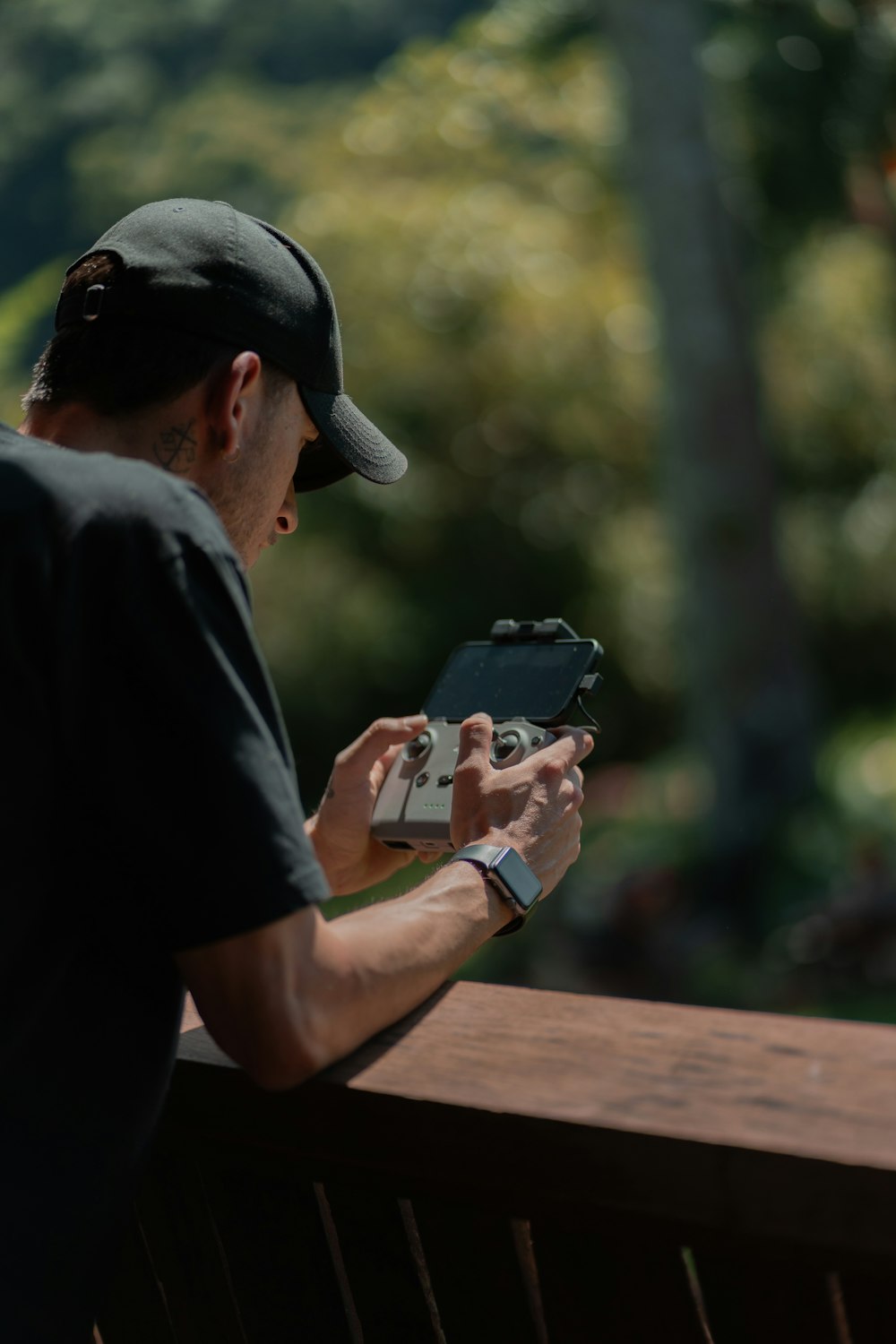 a man taking a picture with his cell phone