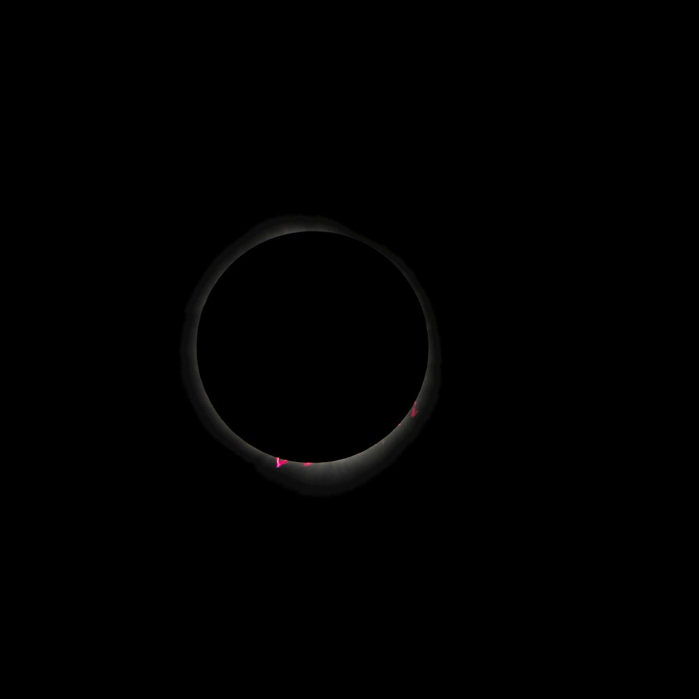 a black background with a ring in the middle