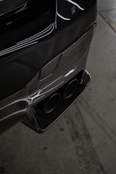 a close up of the front end of a car