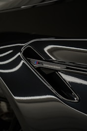 a close up of a bmw emblem on a car