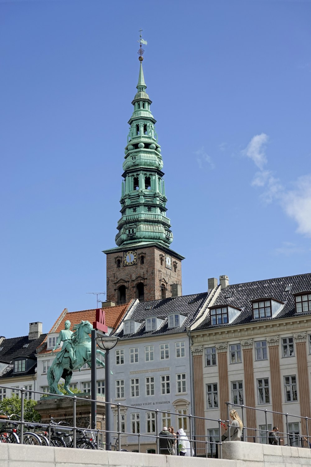 a tall tower with a clock on top of it