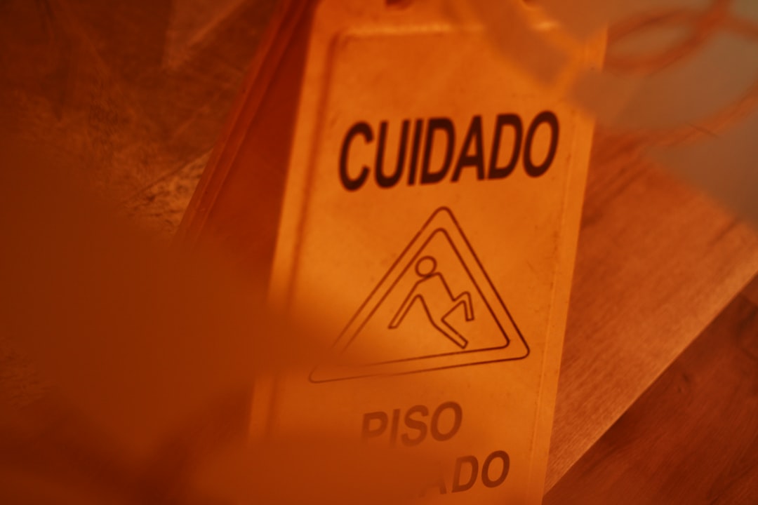 a sign that is on a table in a room