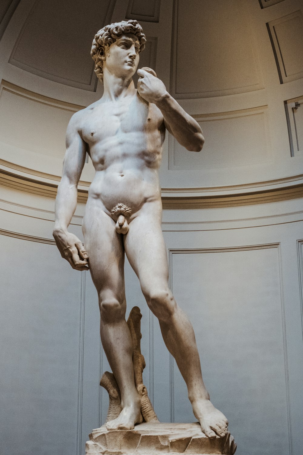 a statue of a man with no shirt on