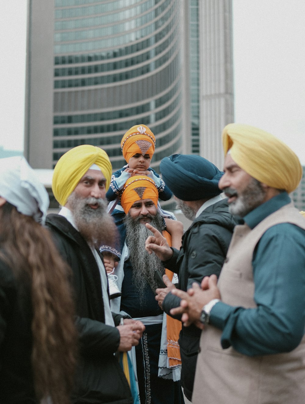 a group of men standing next to each other