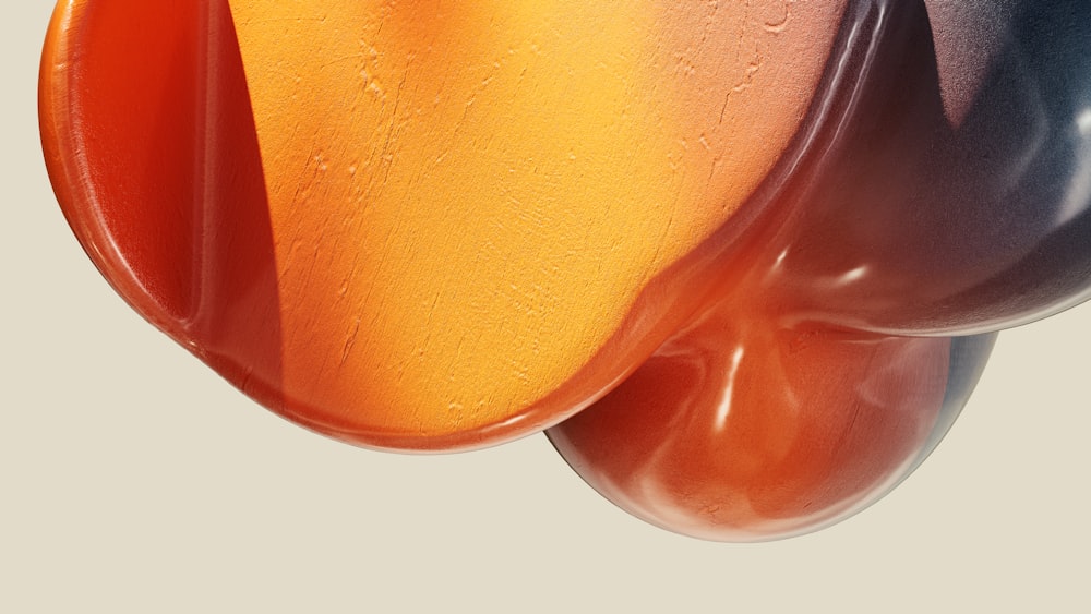 a close up of a colorful object with water droplets