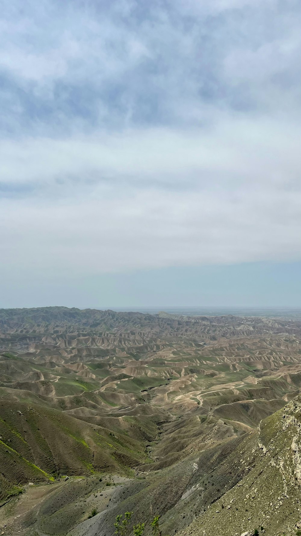 a view of a valley from a high point of view