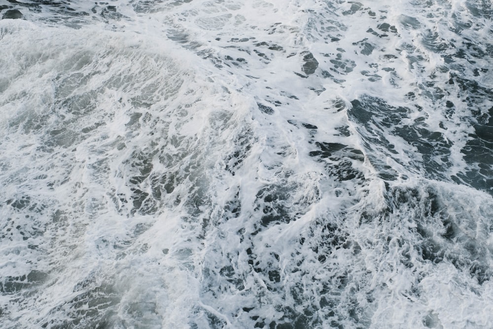 a view of the ocean from a boat