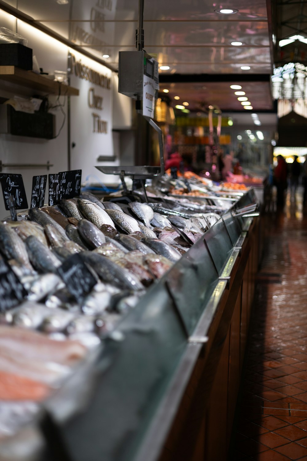 a bunch of fish that are on a table