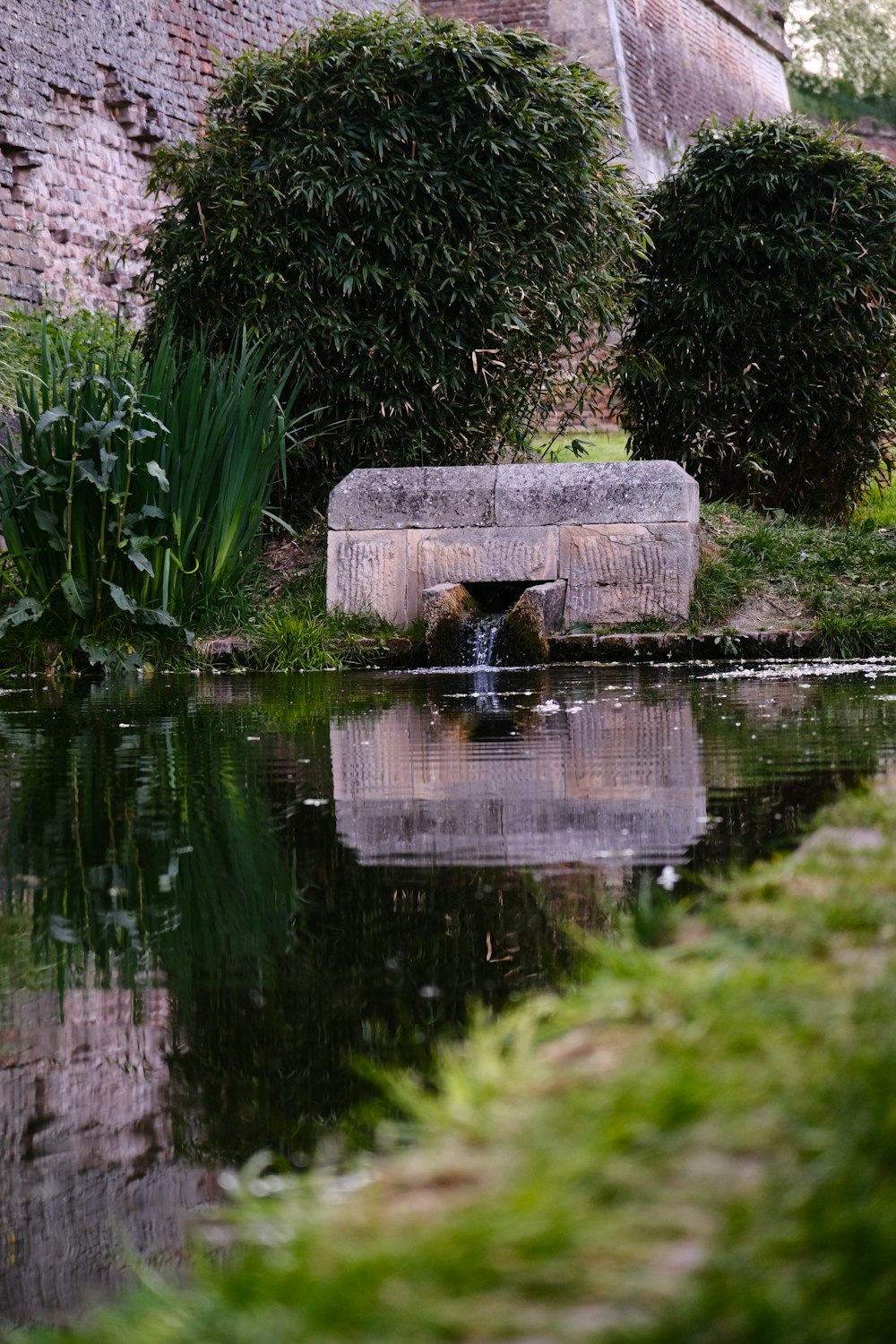 a bench sitting next to a body of water