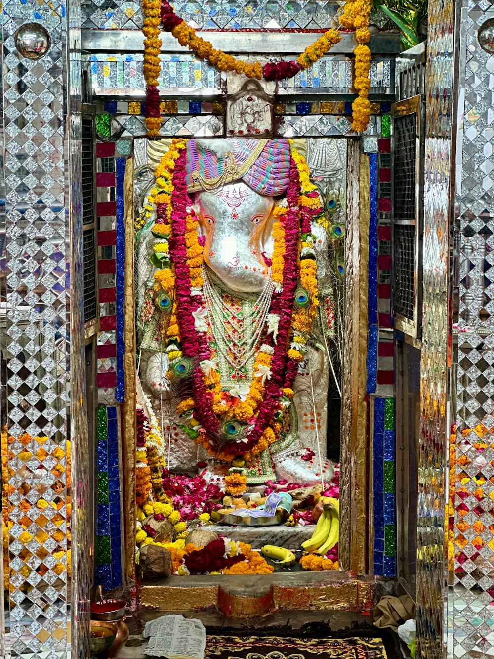 a statue of lord ganesh in a temple