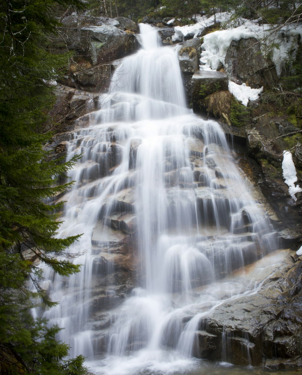a large waterfall with lots of water coming out of it