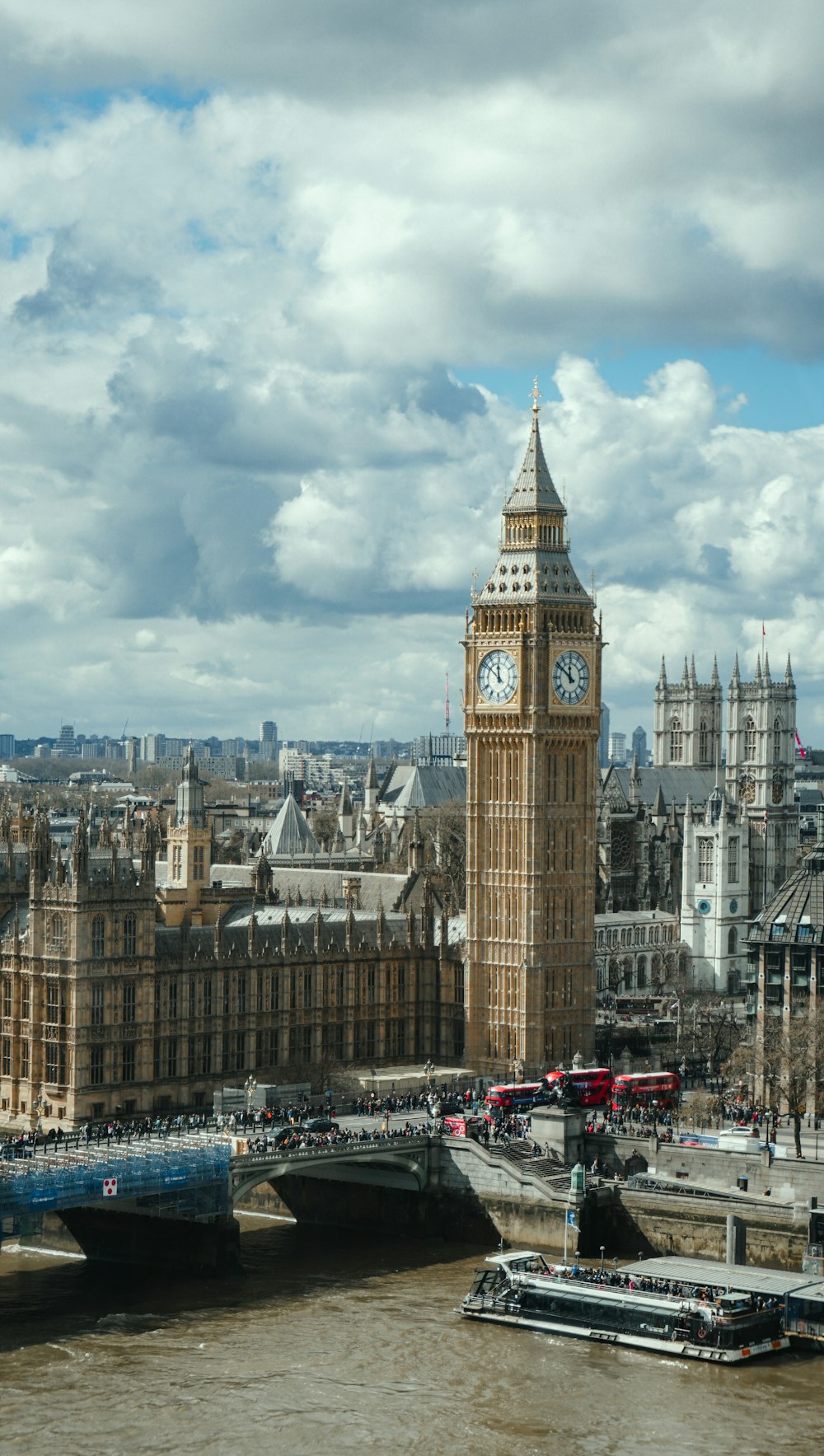 the big ben clock tower towering over the city of london