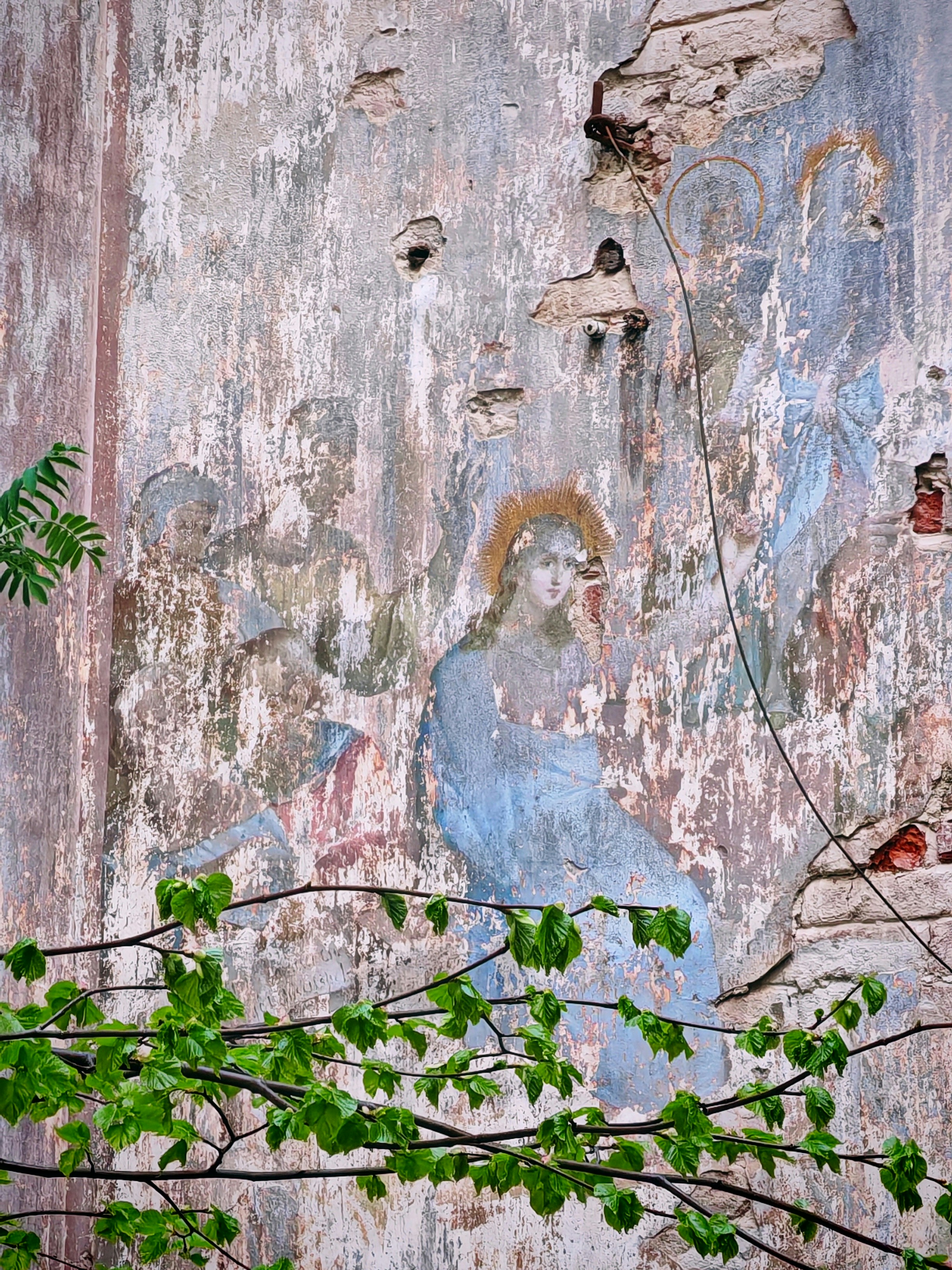 a painting on the side of a building