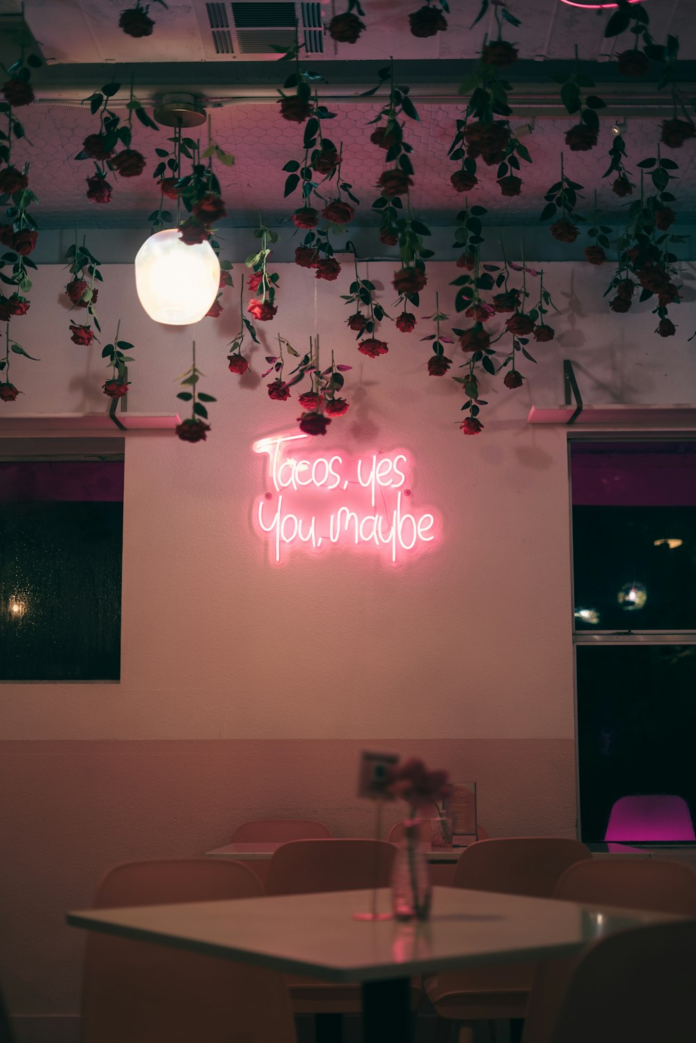 a neon sign that says, those yes you make