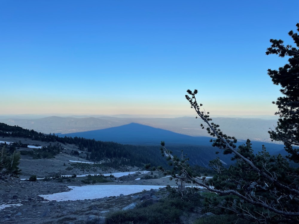 a view of the mountains from a high point of view