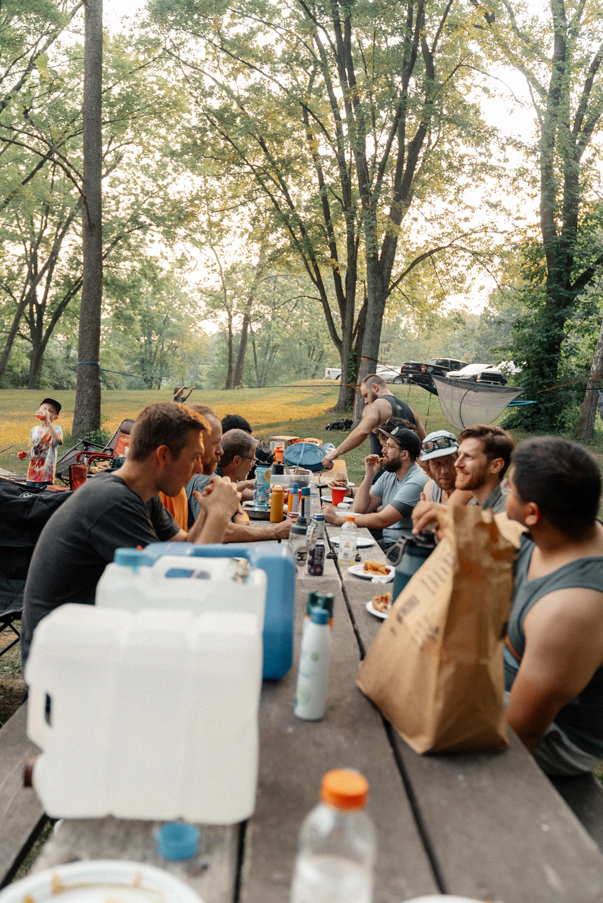 Illustrative group gathering photograph