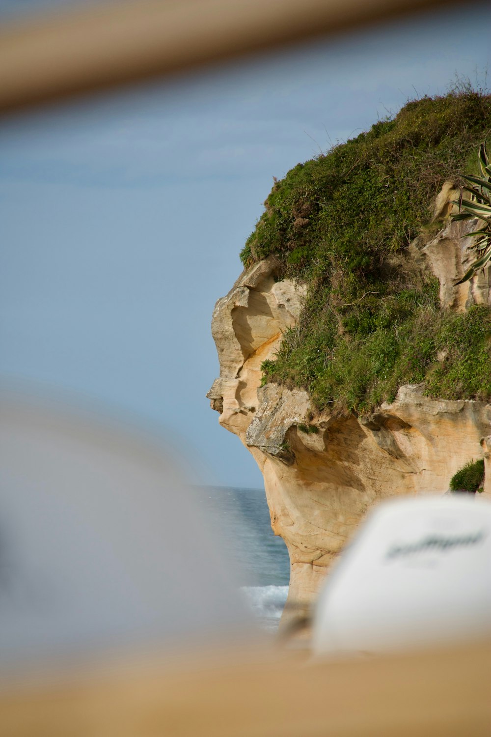 a view of the ocean from a boat