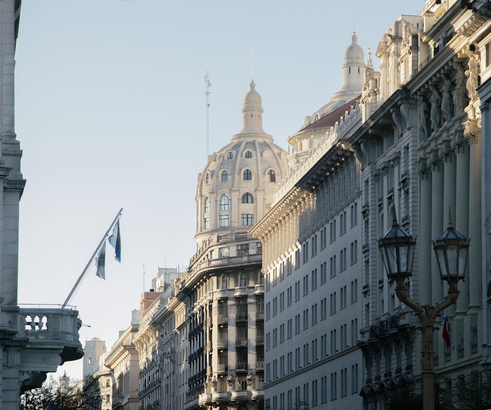 a large building with a clock on the top of it